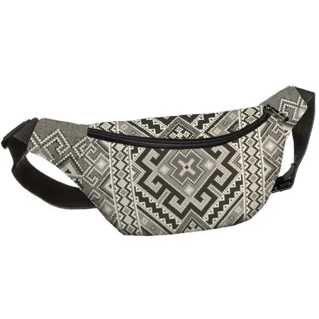 Ledvinka BUMBAG  šedý vzor